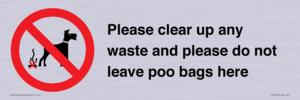 Please clear up any waste and please do not leave poo bags here